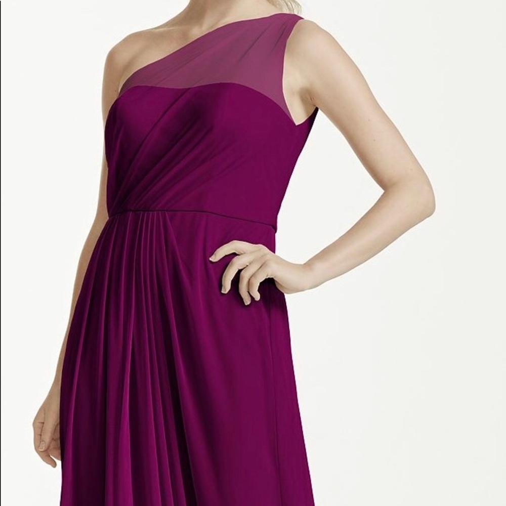 Burgundy wine prom bridesmaid special event dress